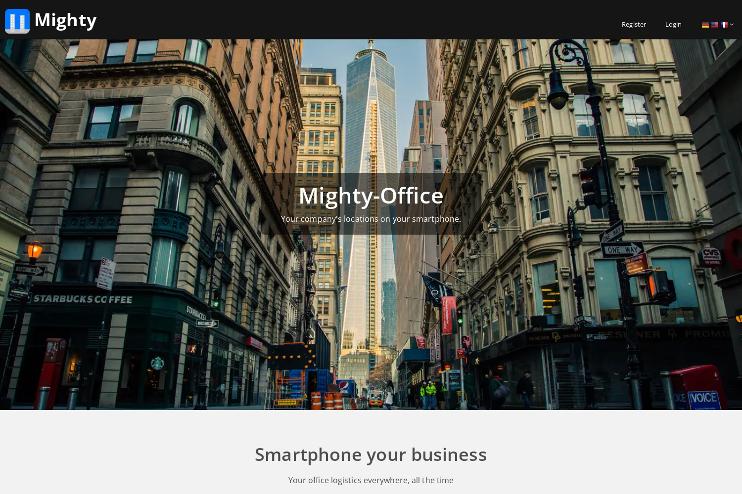 Website der Firma Mighty GmbH
