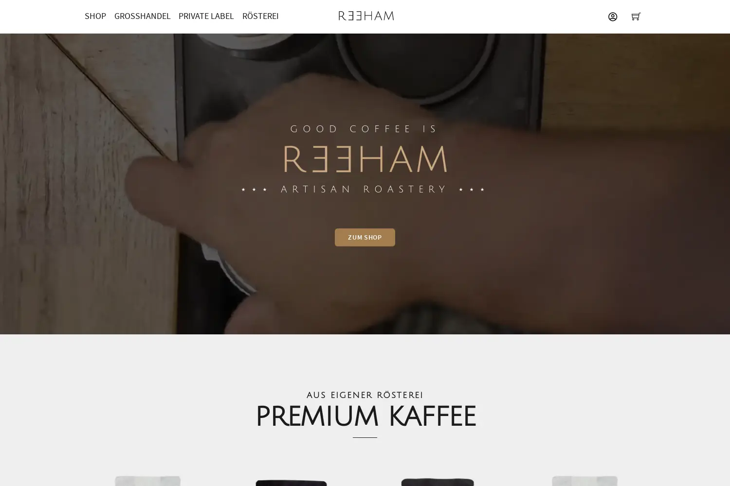 Website der Firma Reeham Digital GmbH