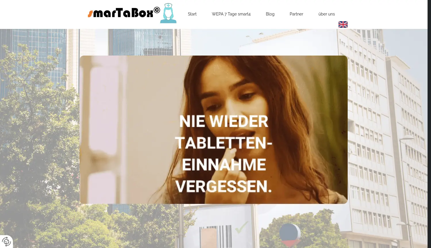 Website der Firma smarTaBox GmbH