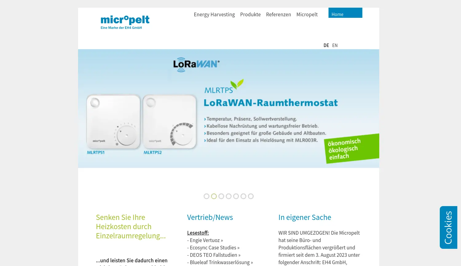 Website der Firma EH4 GmbH