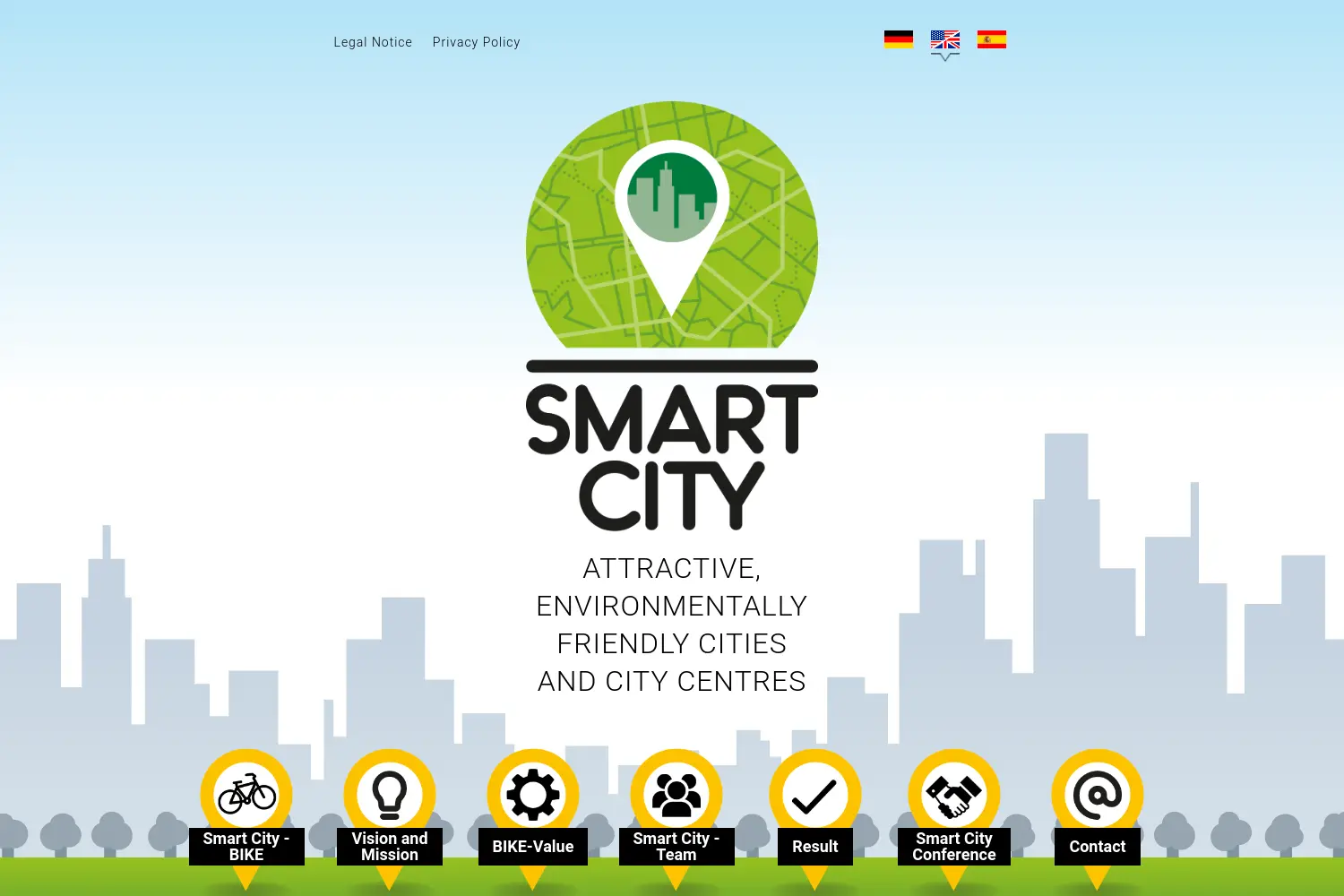 Website der Firma Smart City Concepts