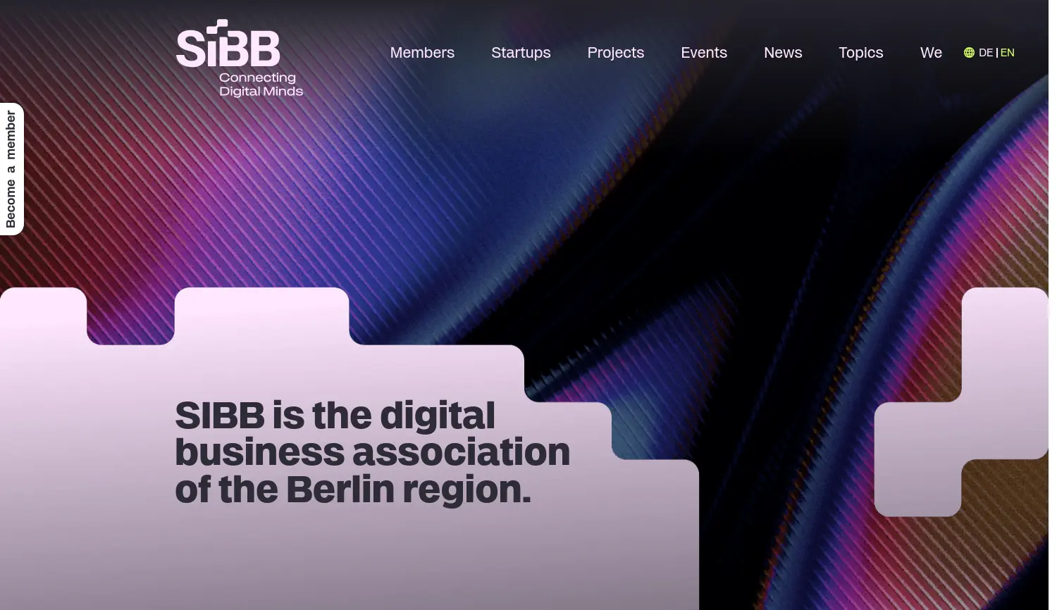 Website der Firma SIBB e.V.