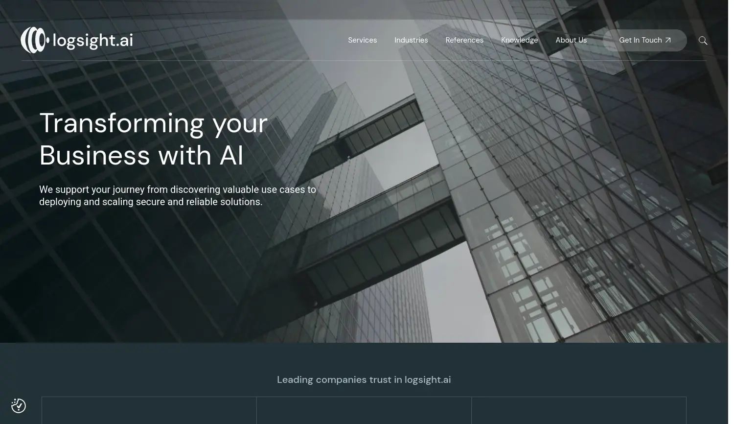Website der Firma logsight