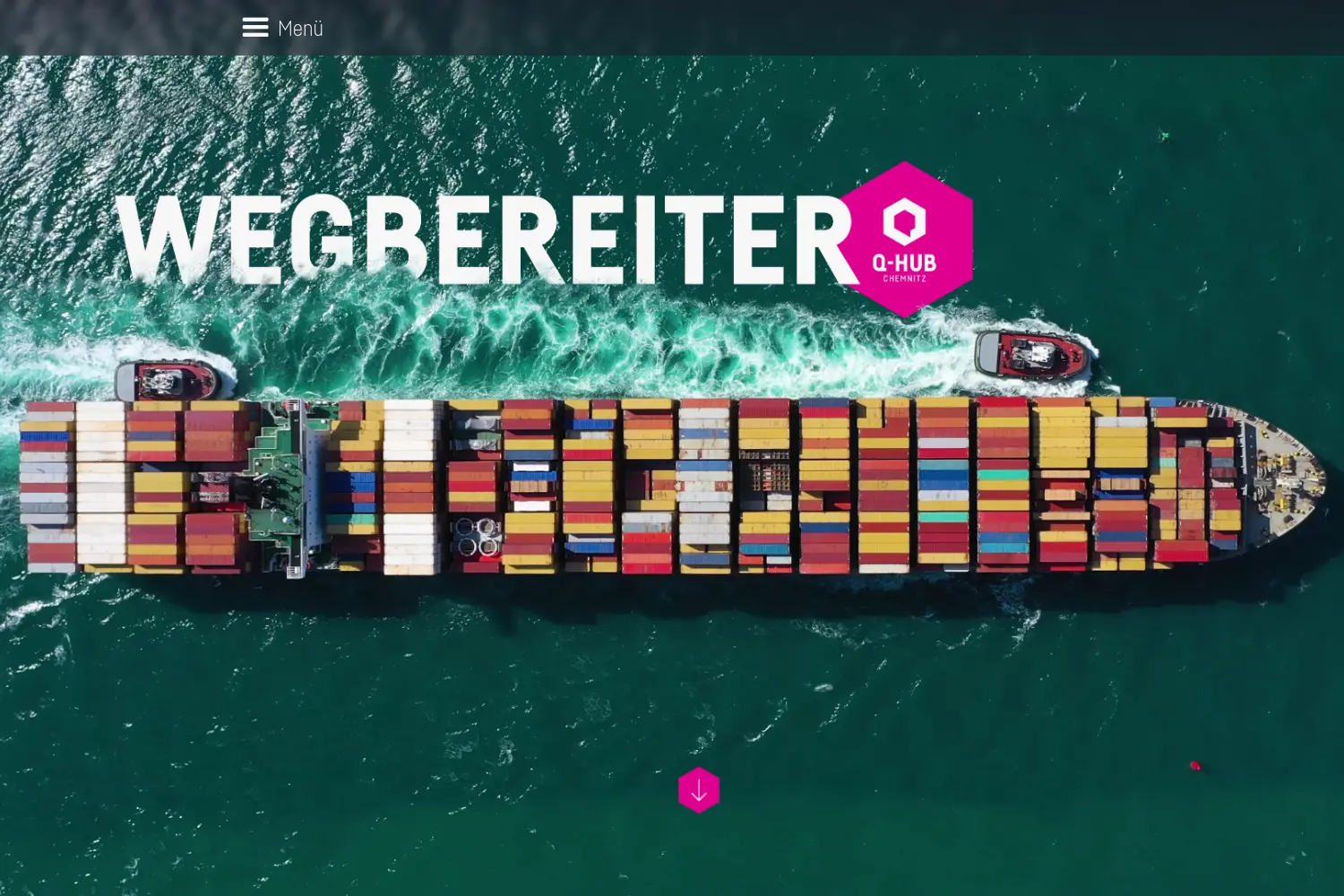 Website der Firma Q-HUB