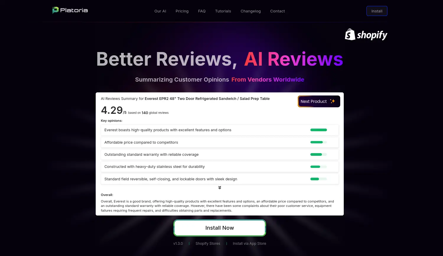 Website der Firma Platoria GmbH