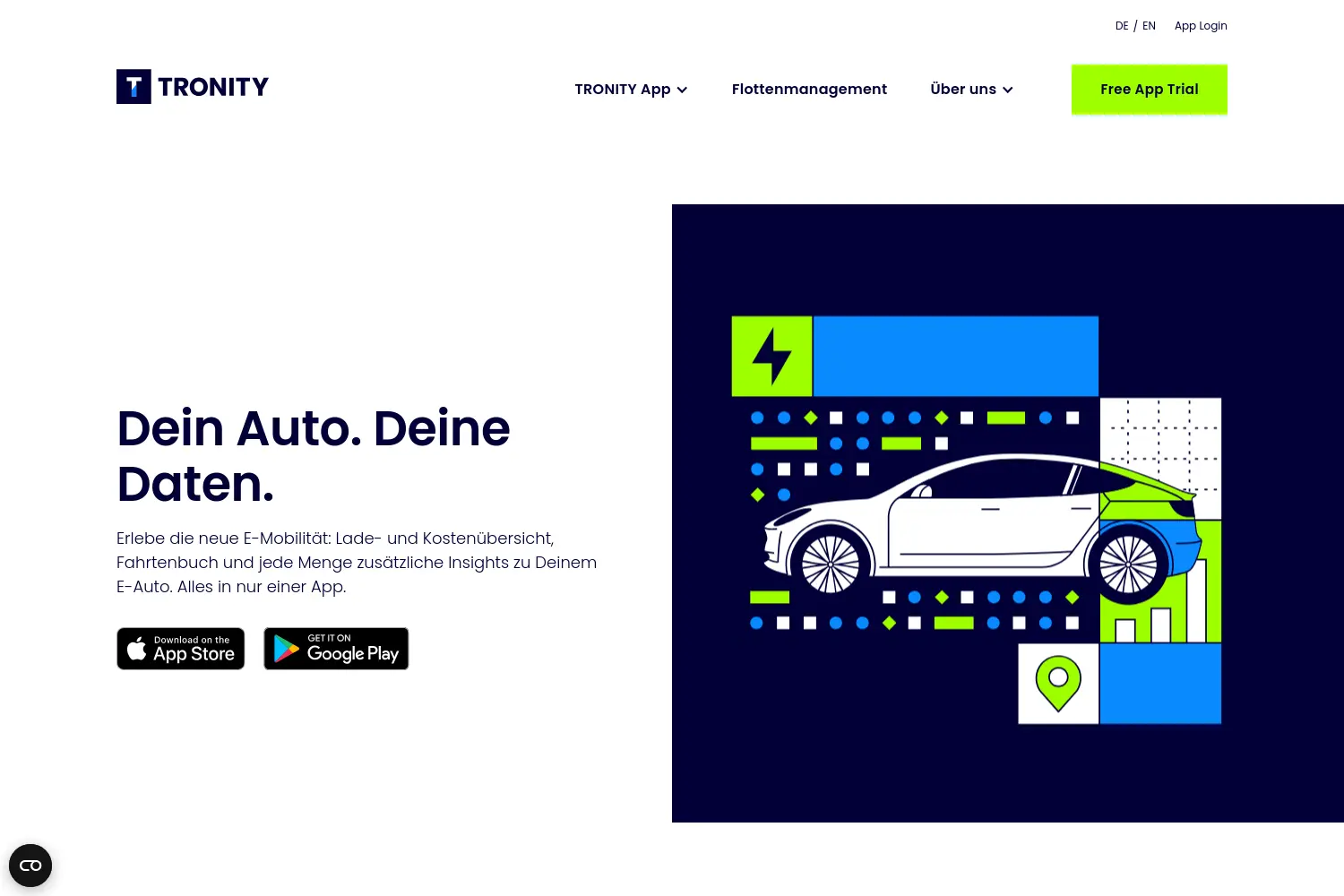 Website der Firma TRONITY