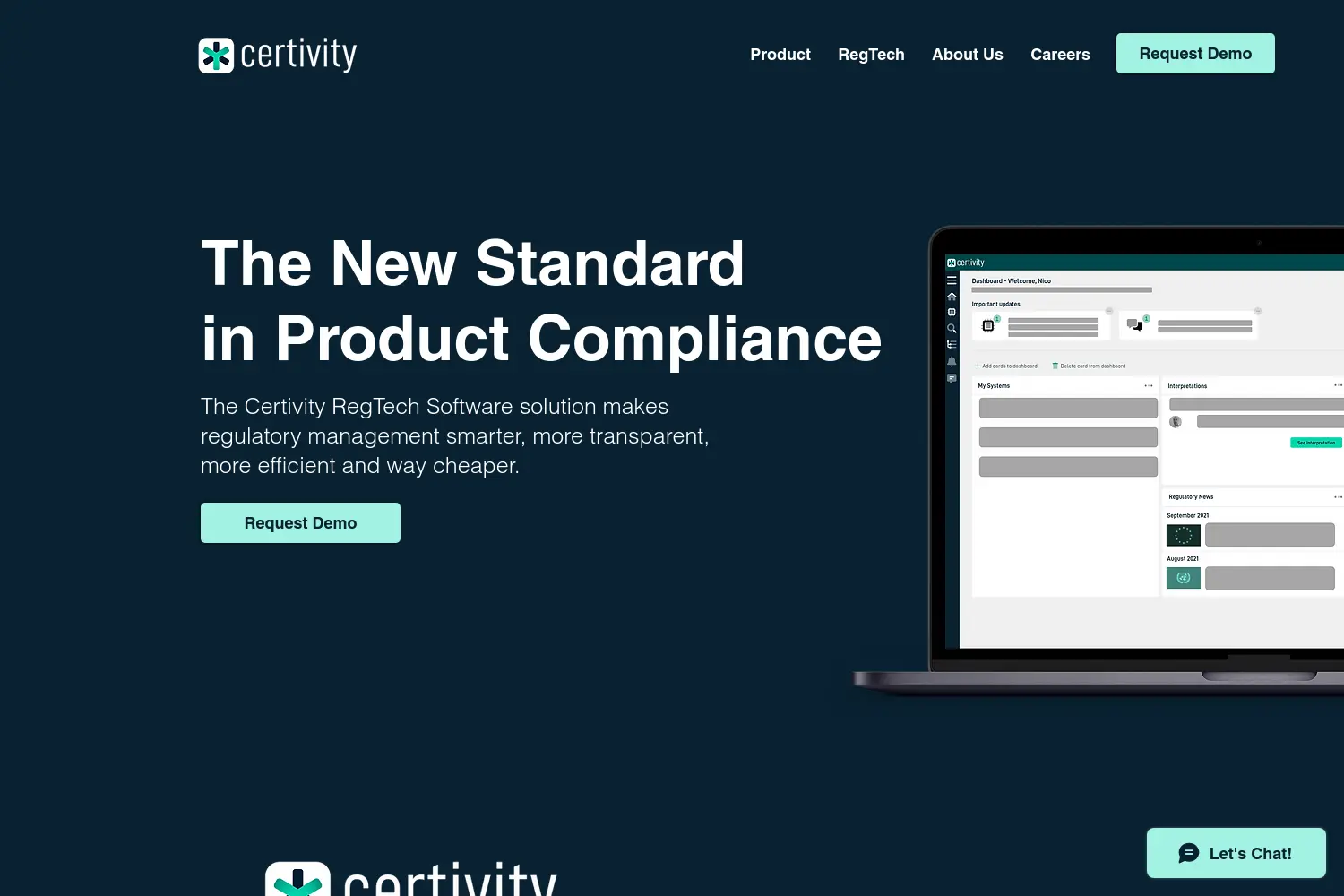 Website der Firma Certivity GmbH