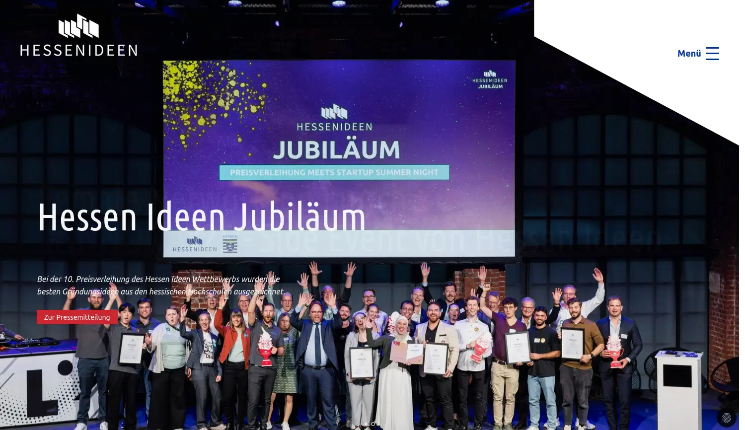 Website der Firma Hessen Ideen
