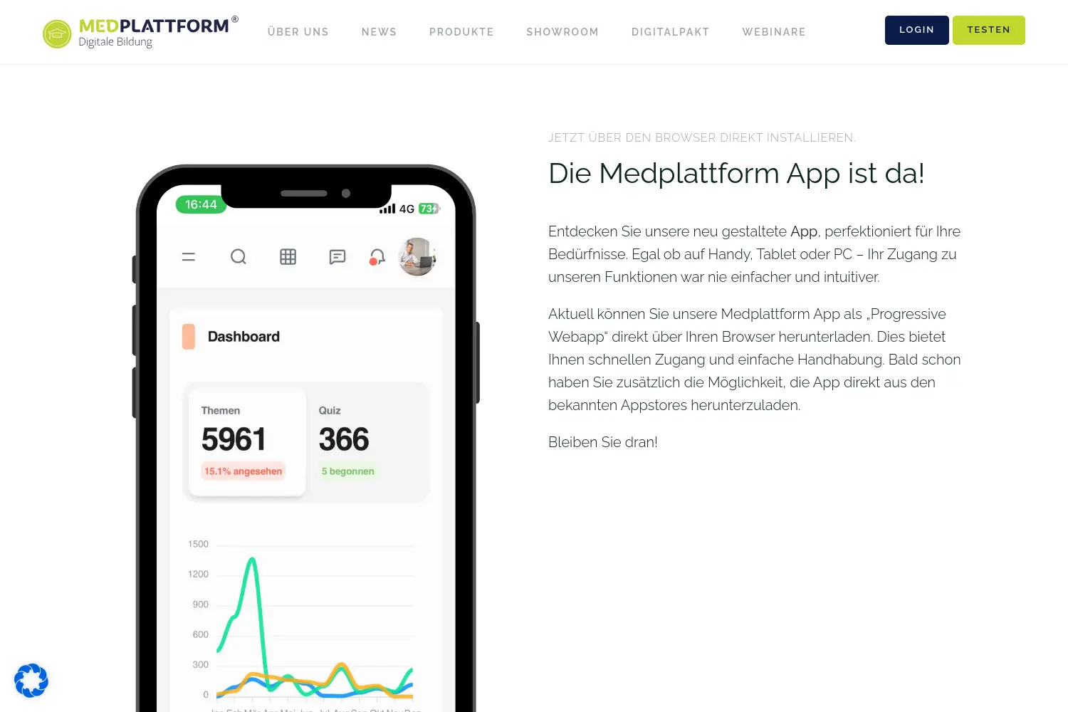 Website der Firma BWS-Education GmbH