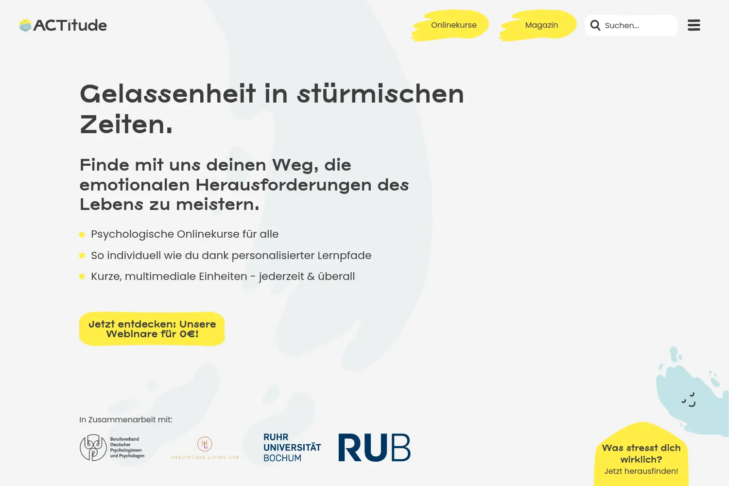 Website der Firma ACTitude