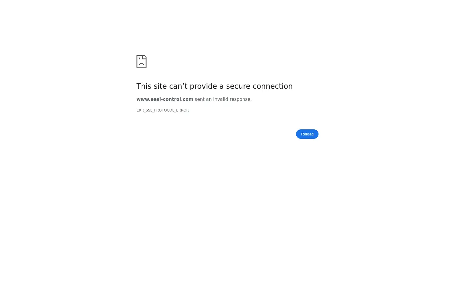 Website der Firma EASI Control