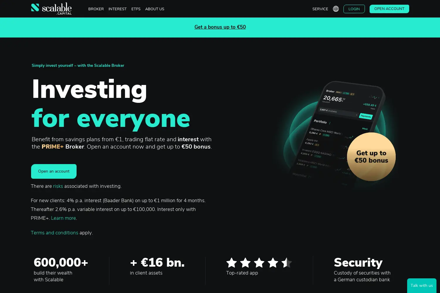 Website der Firma Scalable GmbH