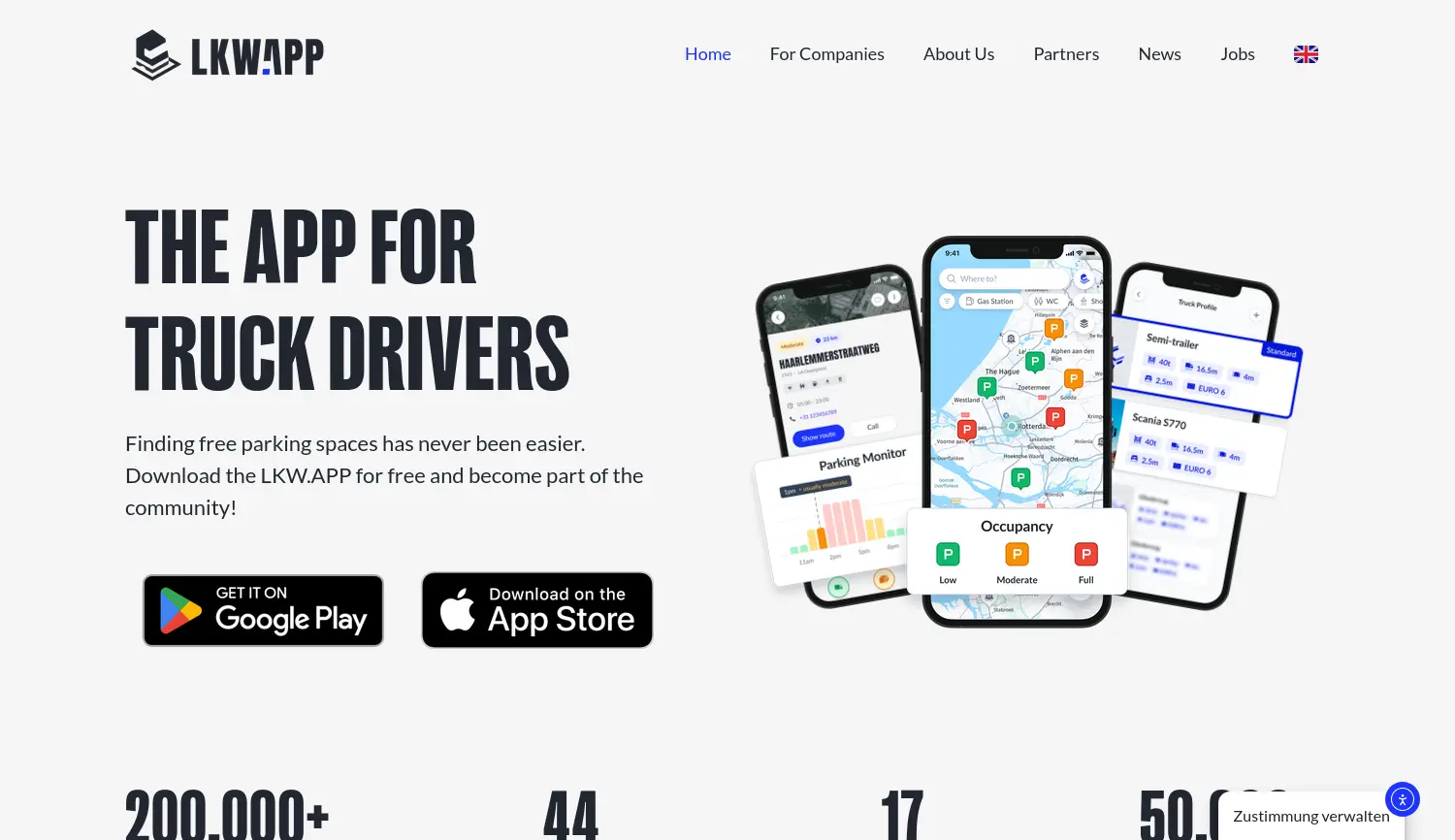 Website der Firma aparkado