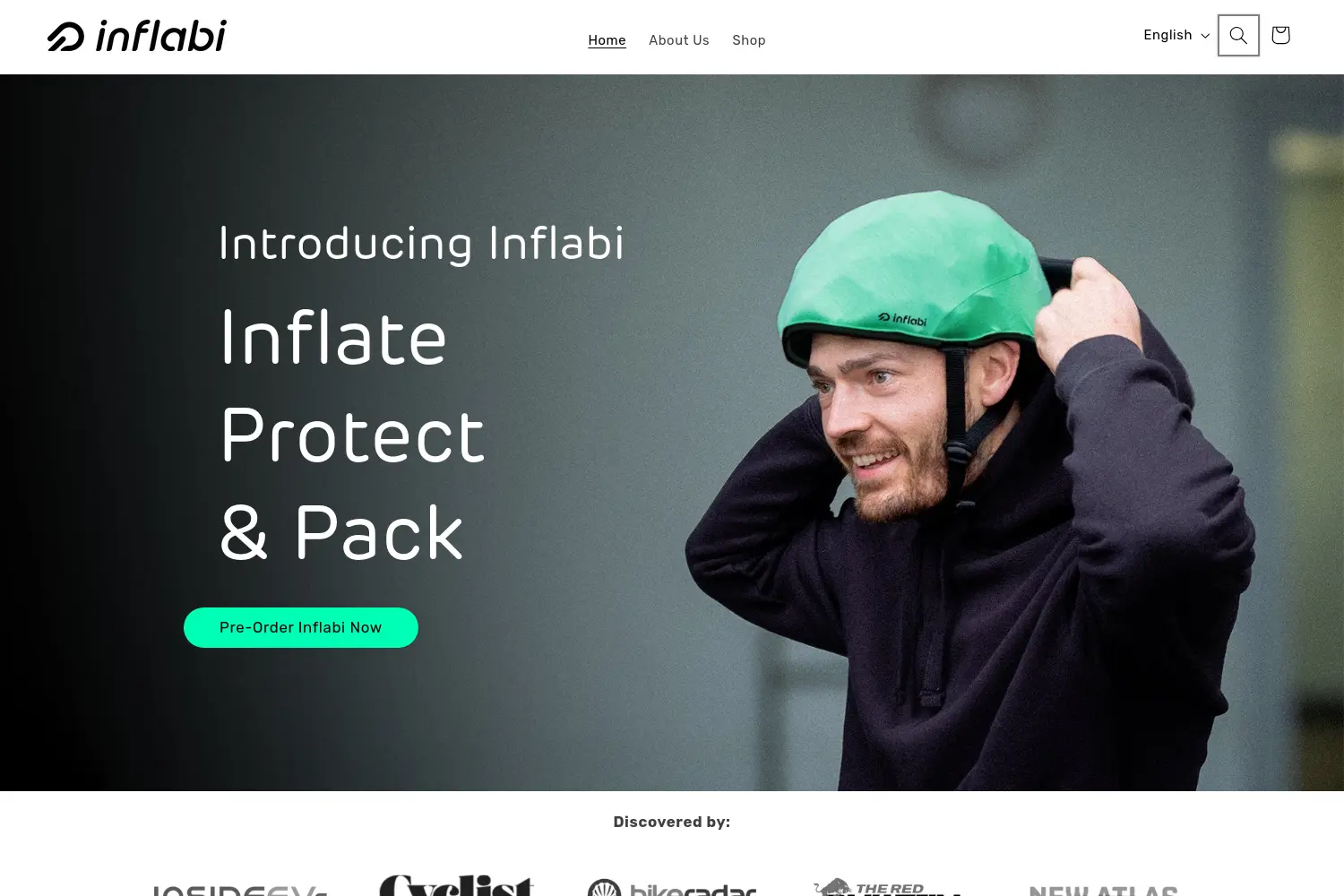 Website der Firma Inflabi GmbH