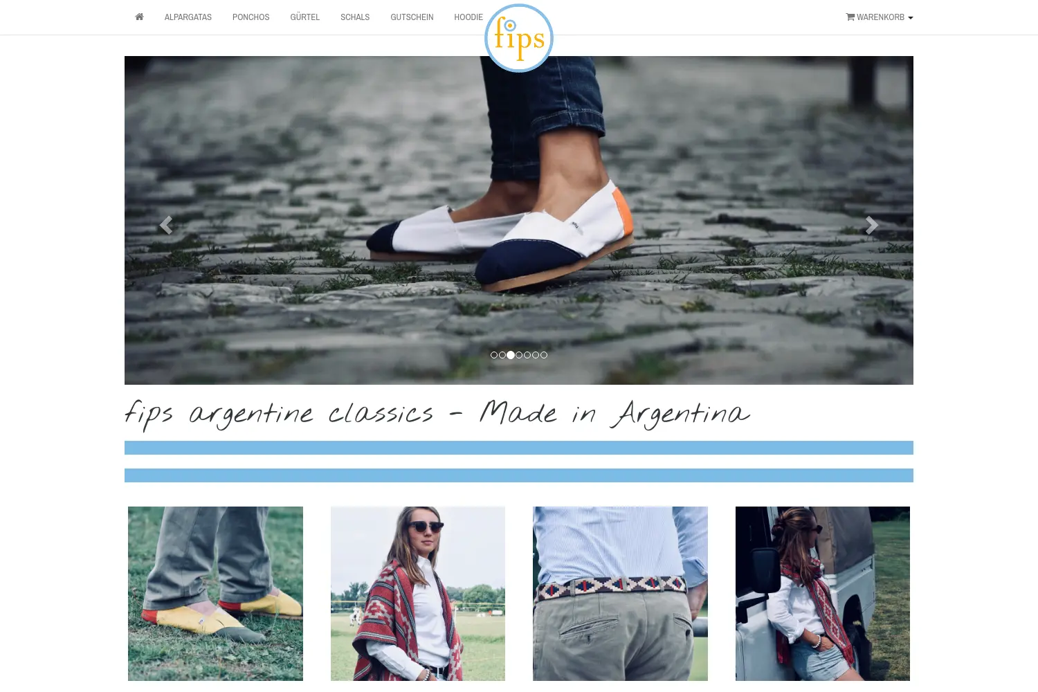 Website der Firma fips