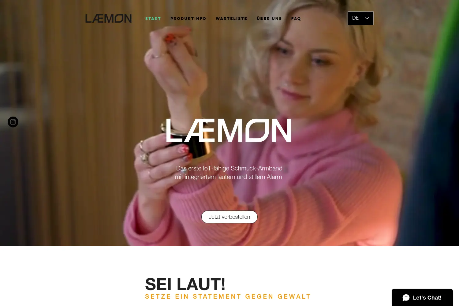 Website der Firma LÆMON