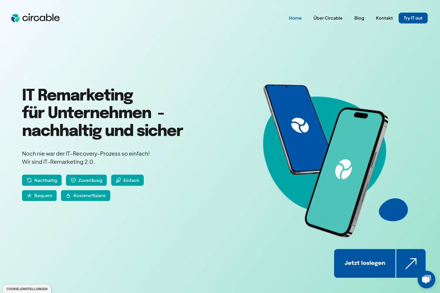 Website der Firma Circable