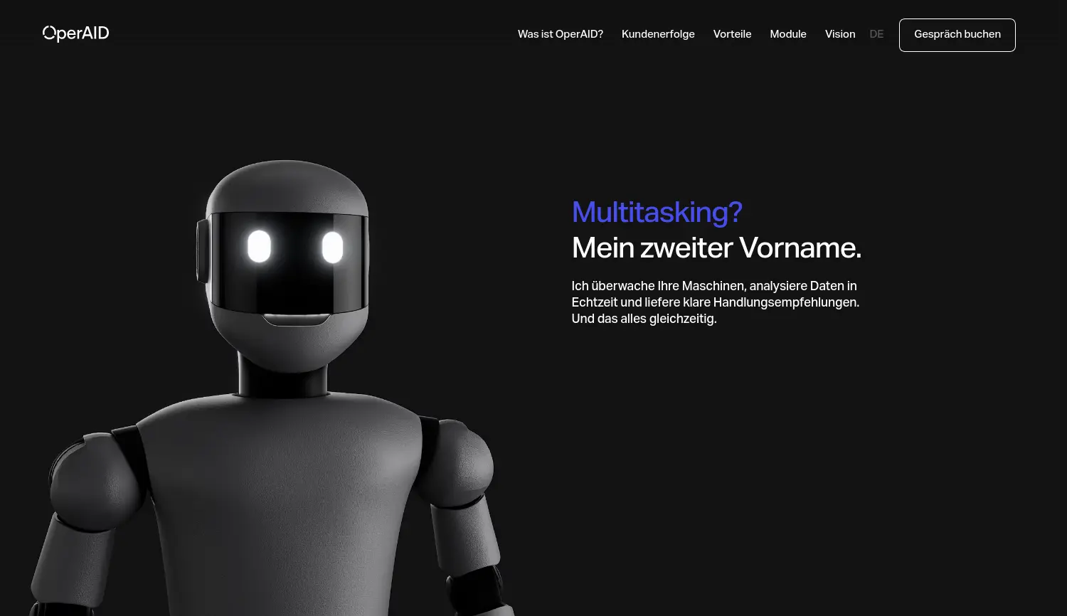 Website der Firma Operaid