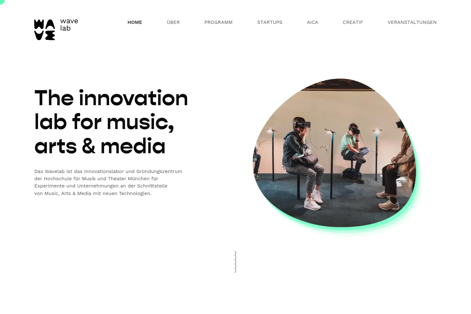 Website der Firma Wavelab