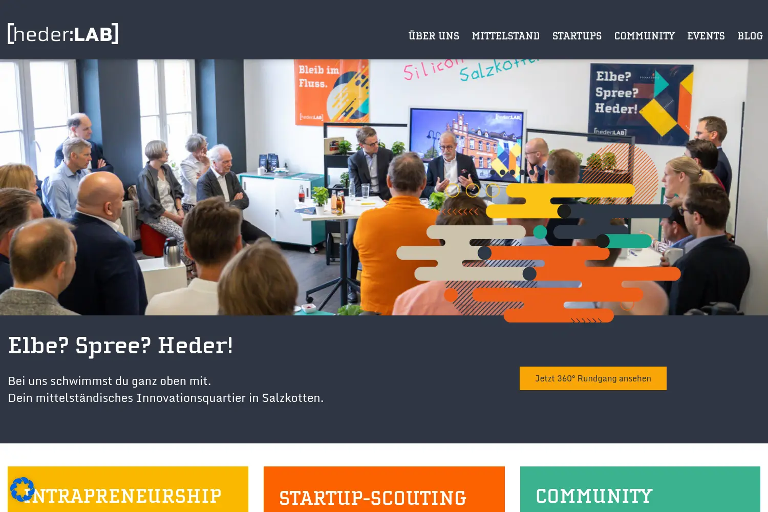 Website der Firma heder:LAB
