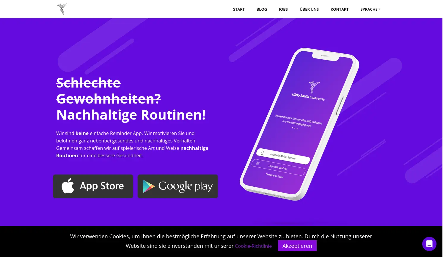 Website der Firma Collabree AG