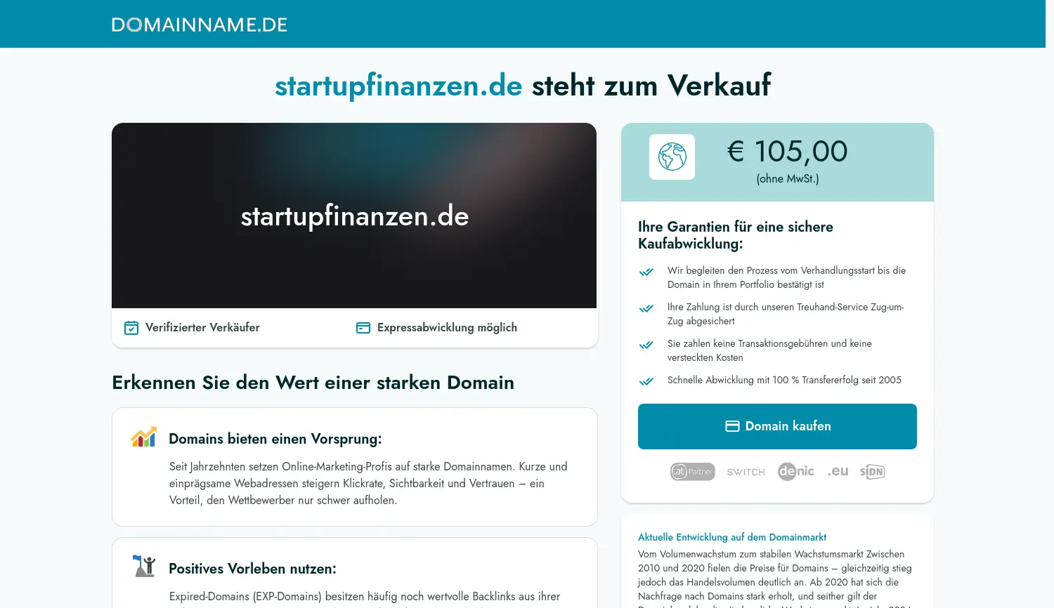 Website der Firma startupfinanzen.de