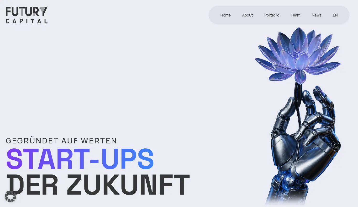 Website der Firma Futury Capital