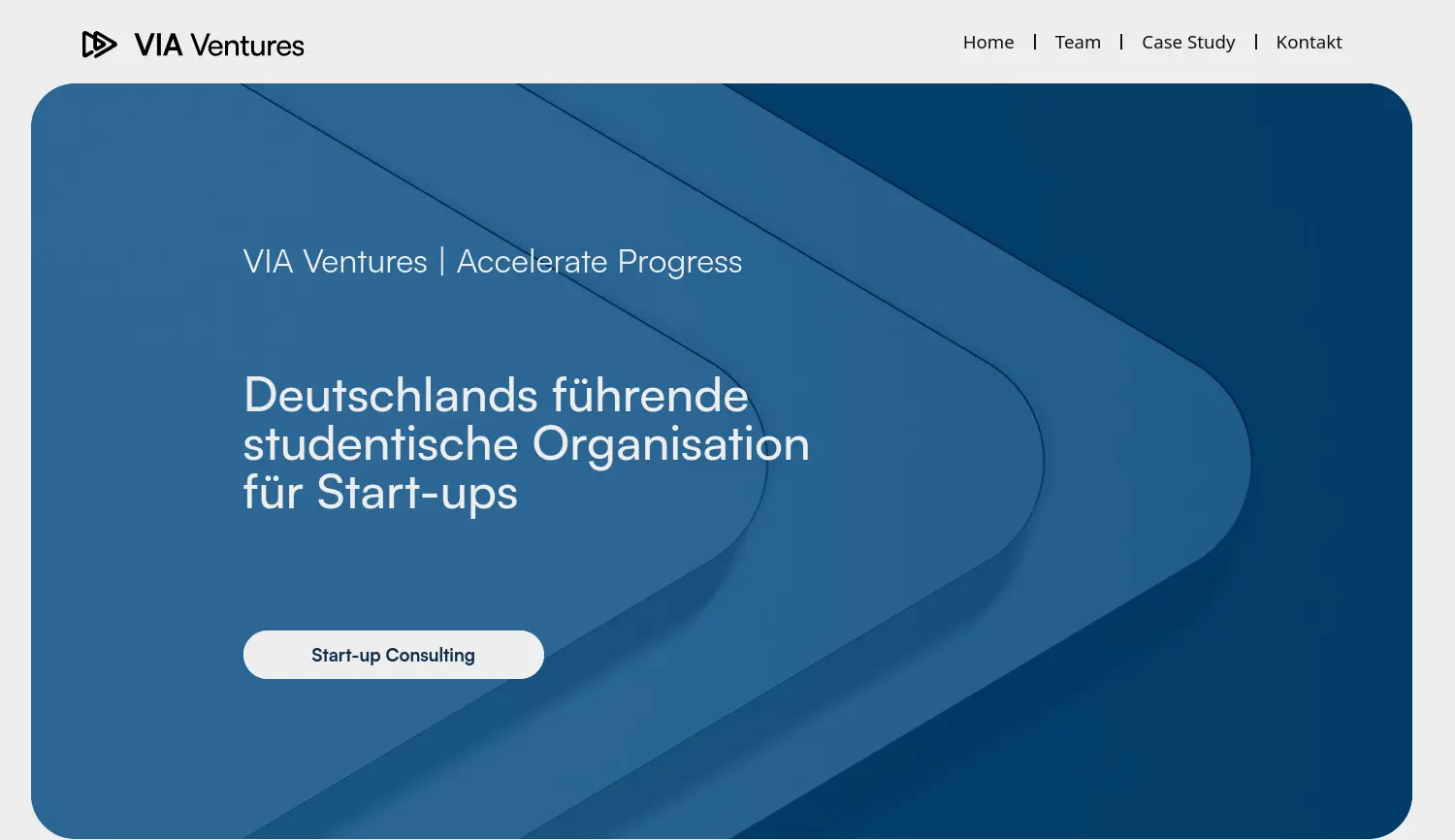 Website der Firma VIA Ventures