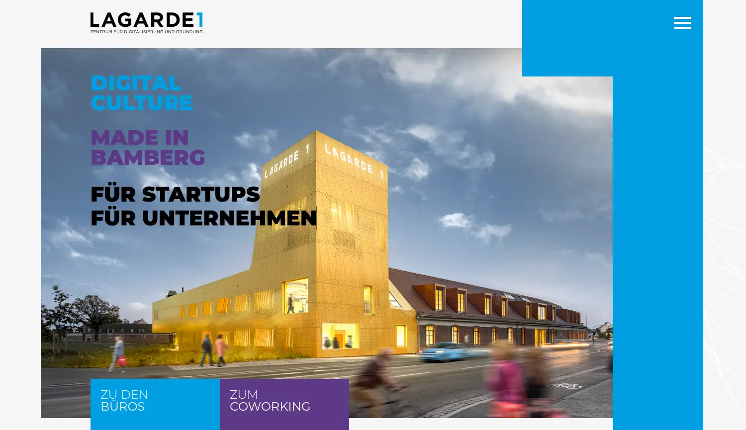 Website der Firma IGZ Bamberg GmbH