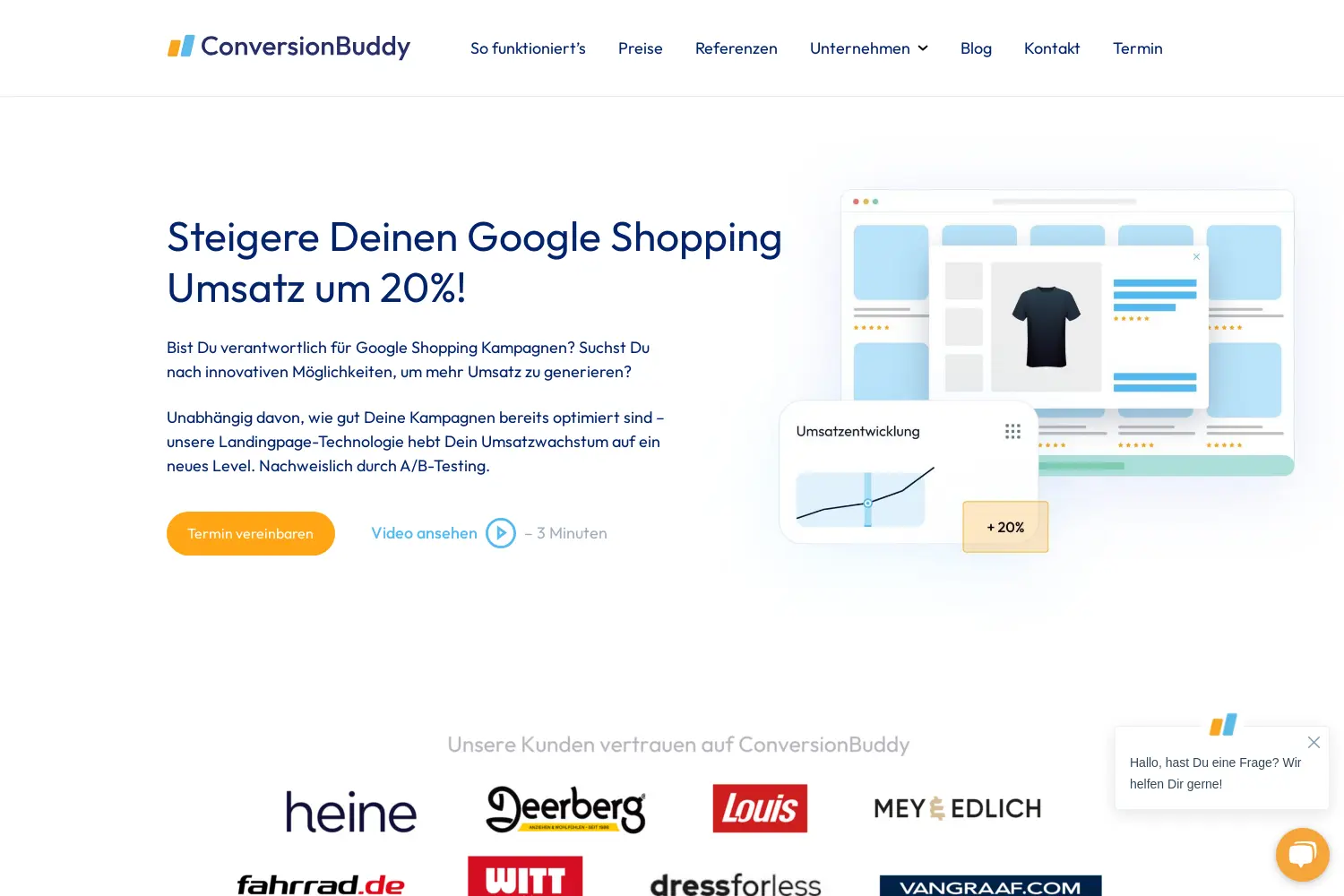 Website der Firma eClipper GmbH