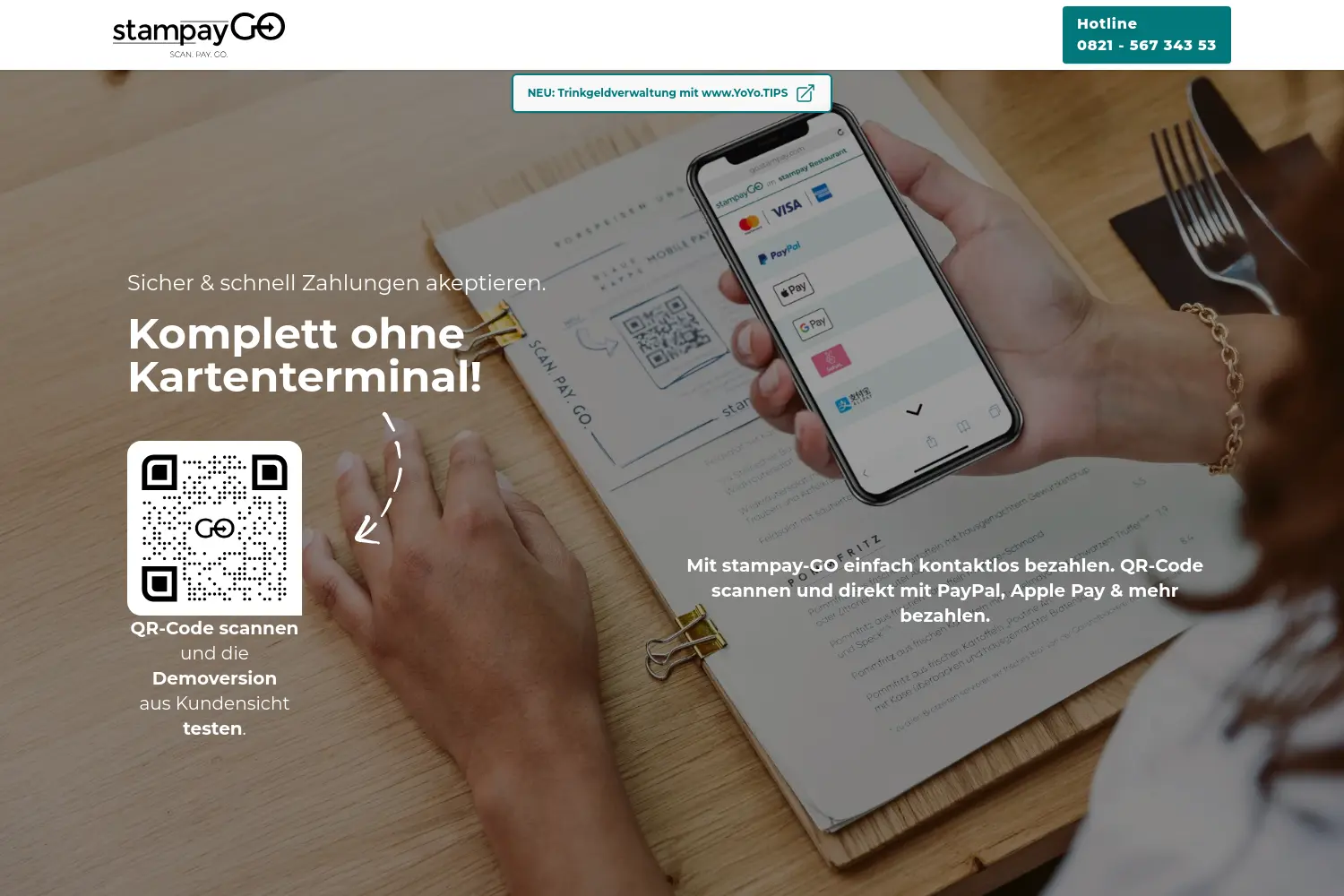 Website der Firma stampay-GO