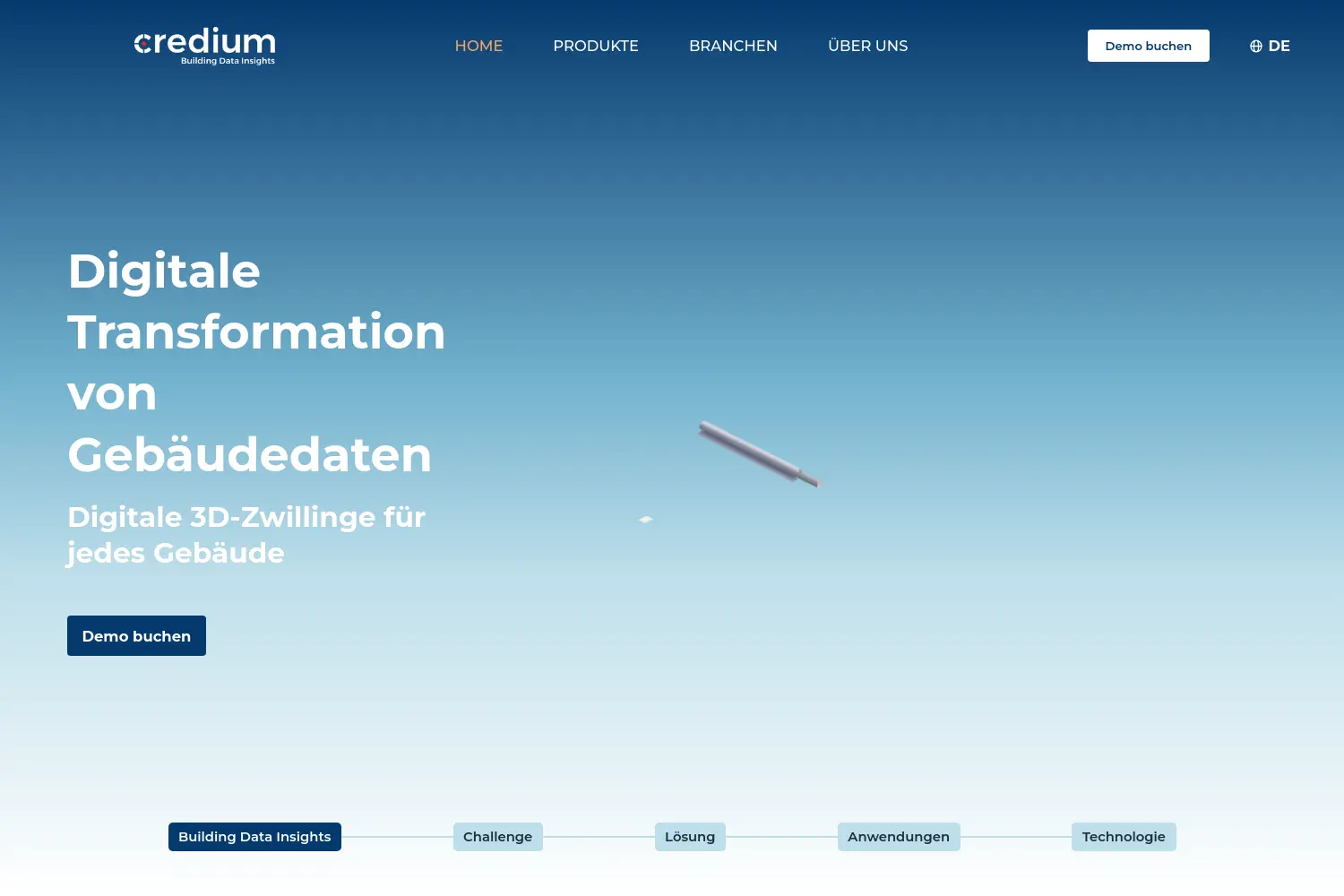 Website der Firma credium