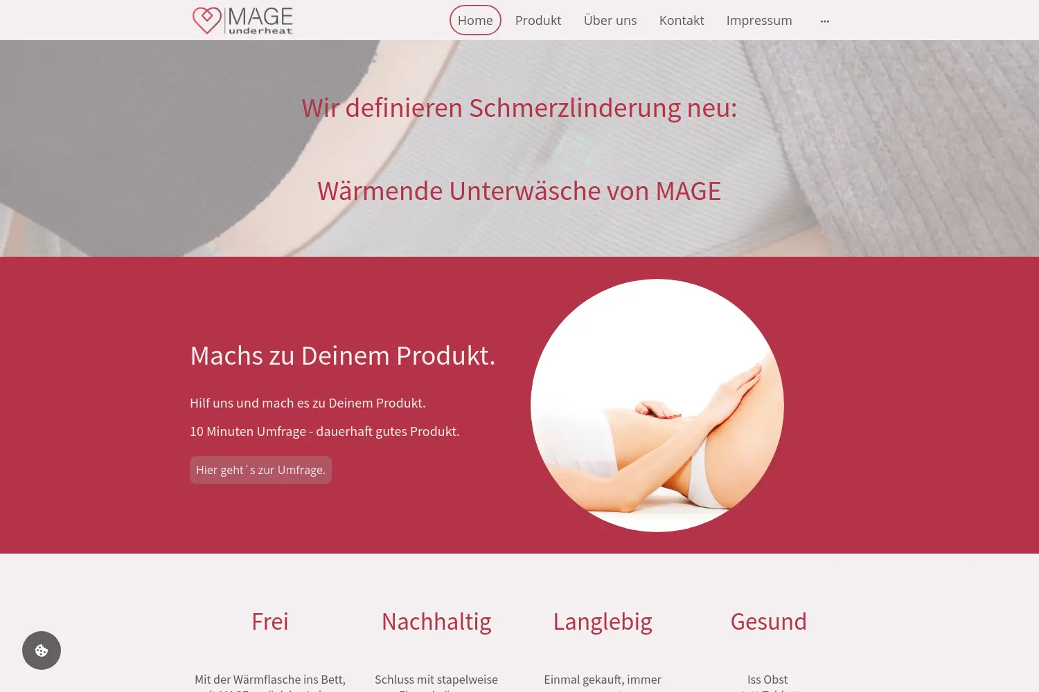 Website der Firma MAGE
