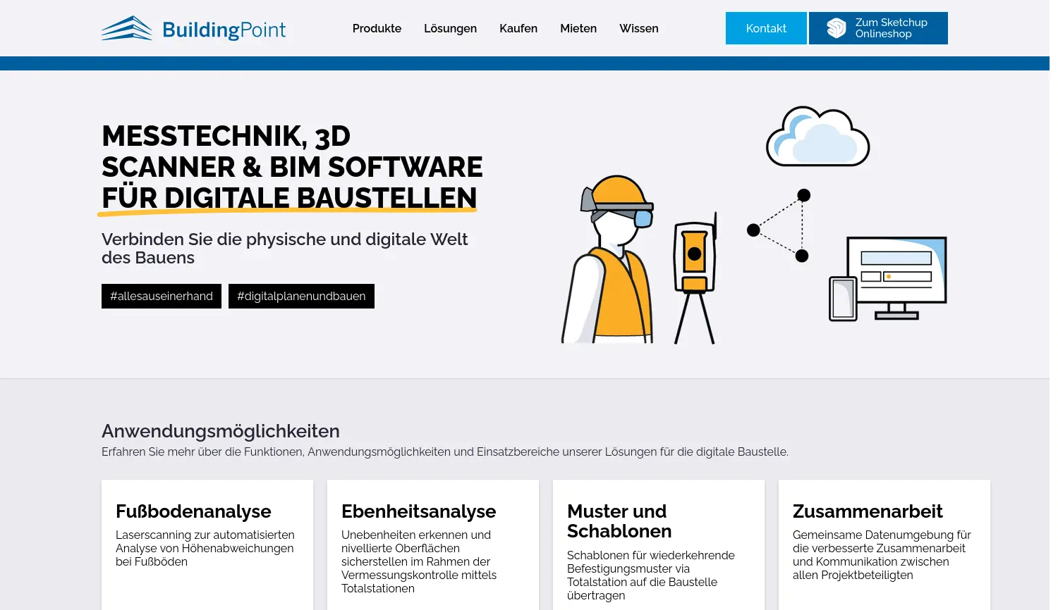 Website der Firma BuildingPoint Deutschland Süd GmbH