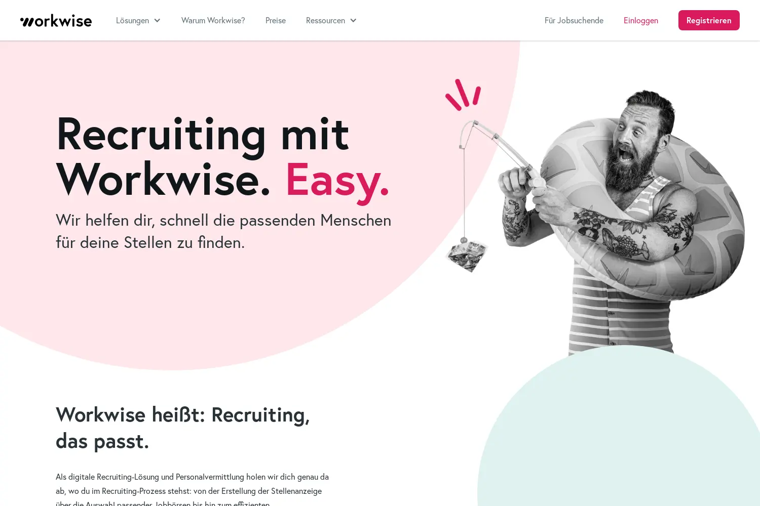 Website der Firma Workwise GmbH