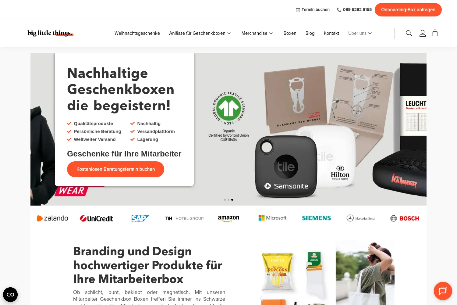 Website der Firma big little things GmbH