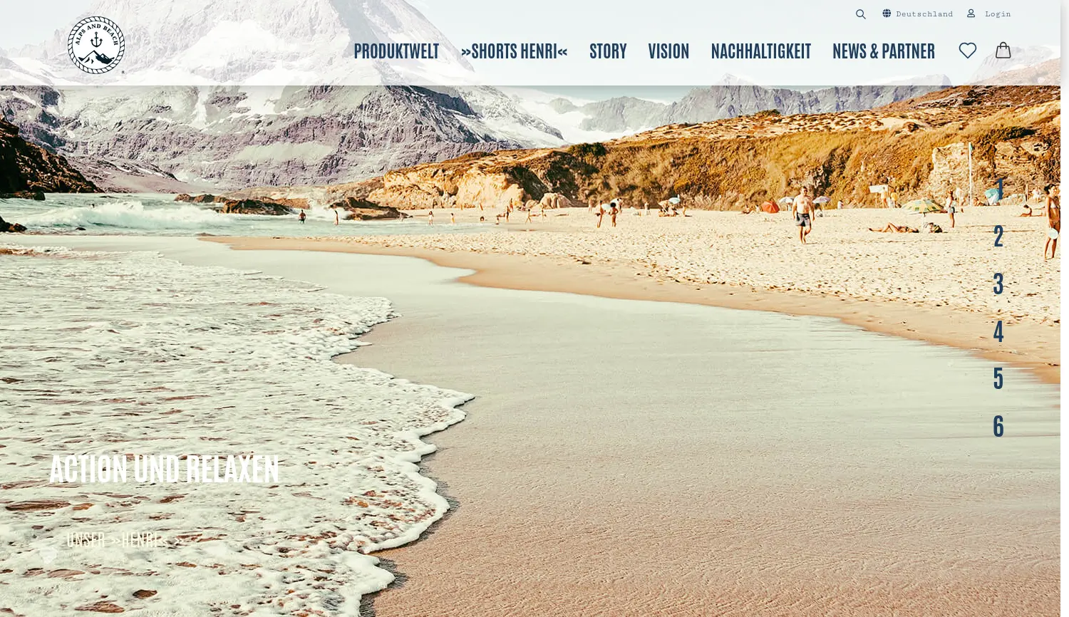 Website der Firma ALPS AND BEACH GmbH