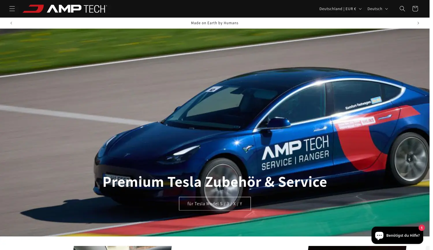 Website der Firma AMP Engineering GmbH