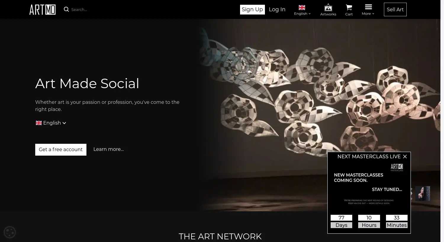 Website der Firma ARTMO