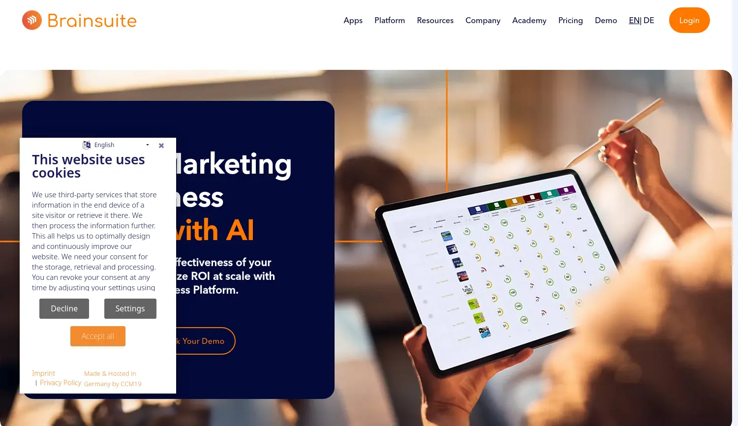 Website der Firma Aimpower