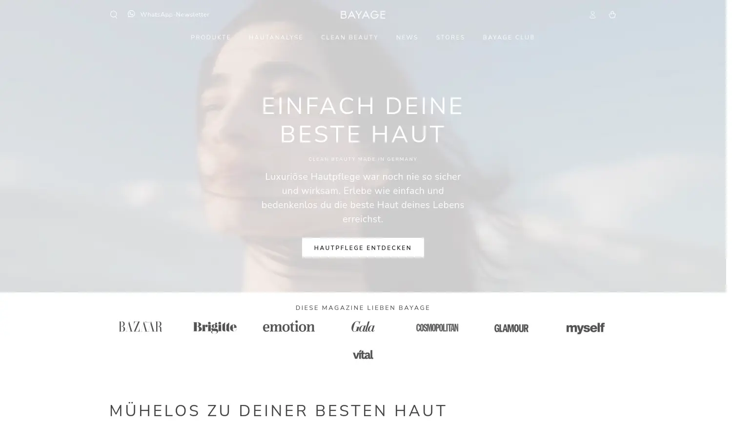 Website der Firma Bold & Ambitious Beauty GmbH