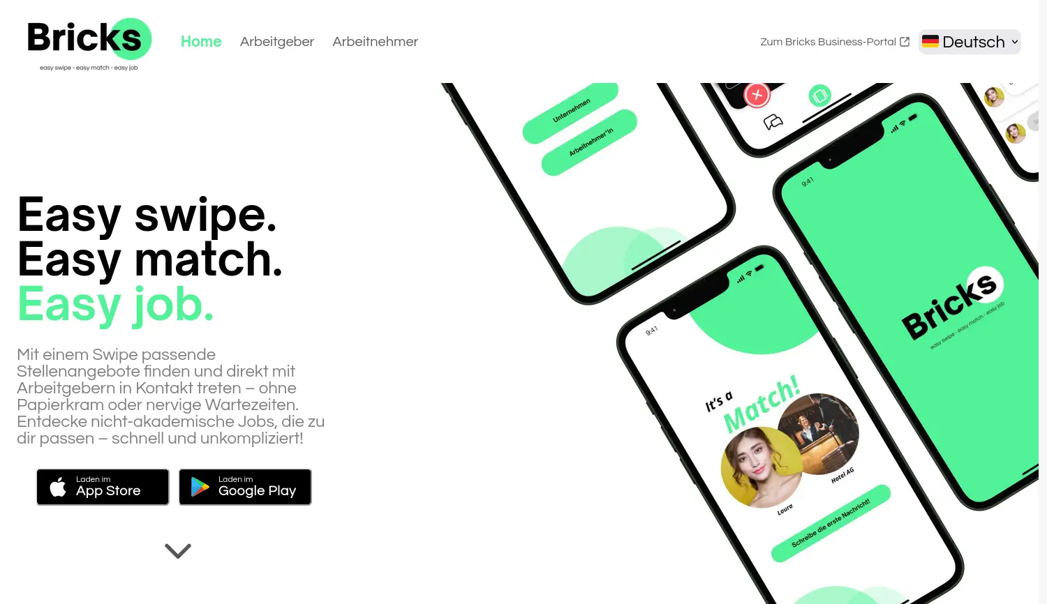 Website der Firma Yannick Hermann Stephan Gerstemeyer Bricks GbR