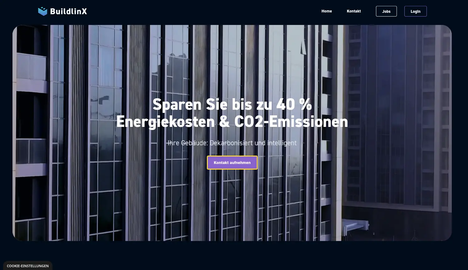 Website der Firma Buildlinx GmbH