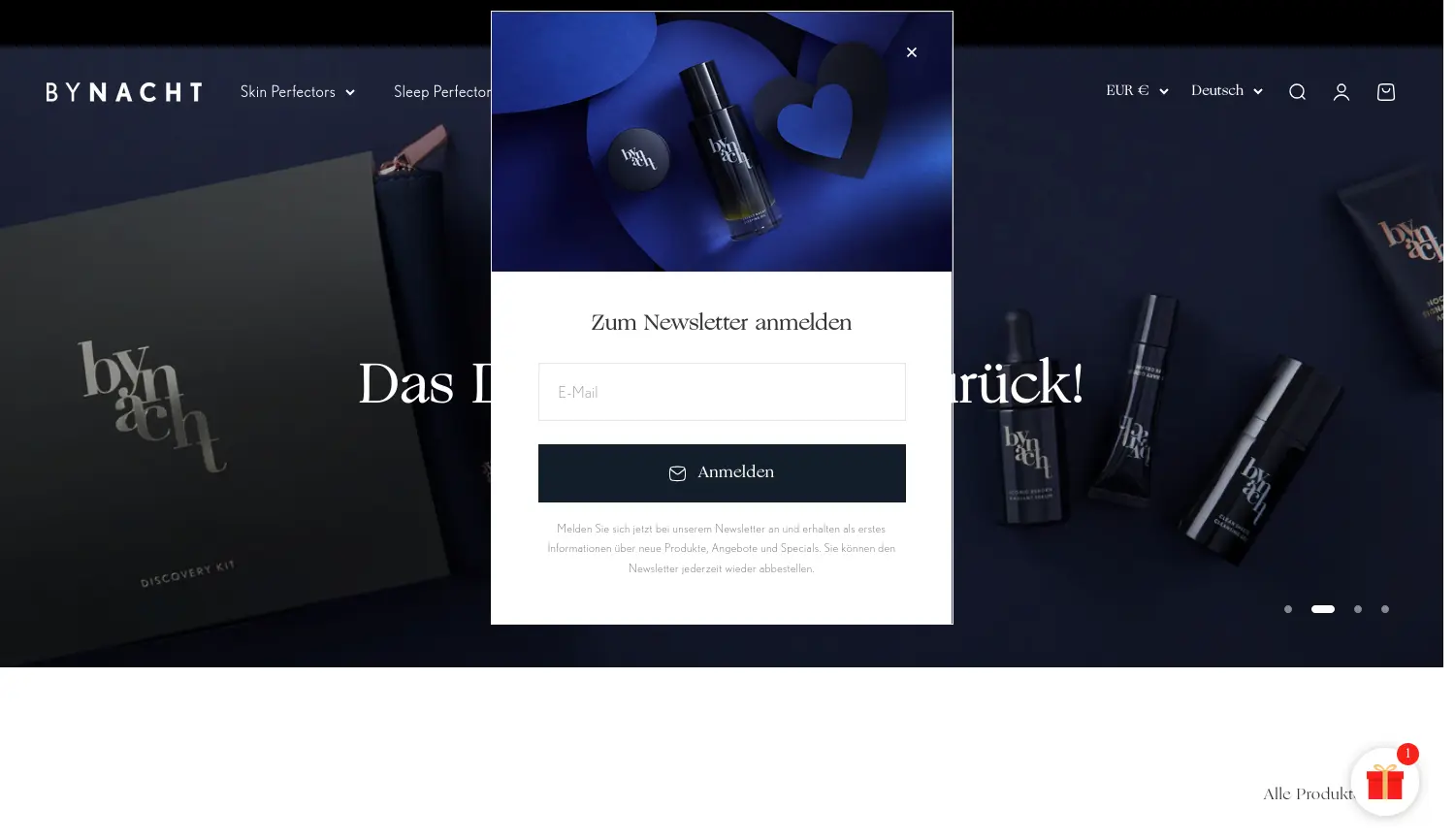 Website der Firma ByNacht GmbH