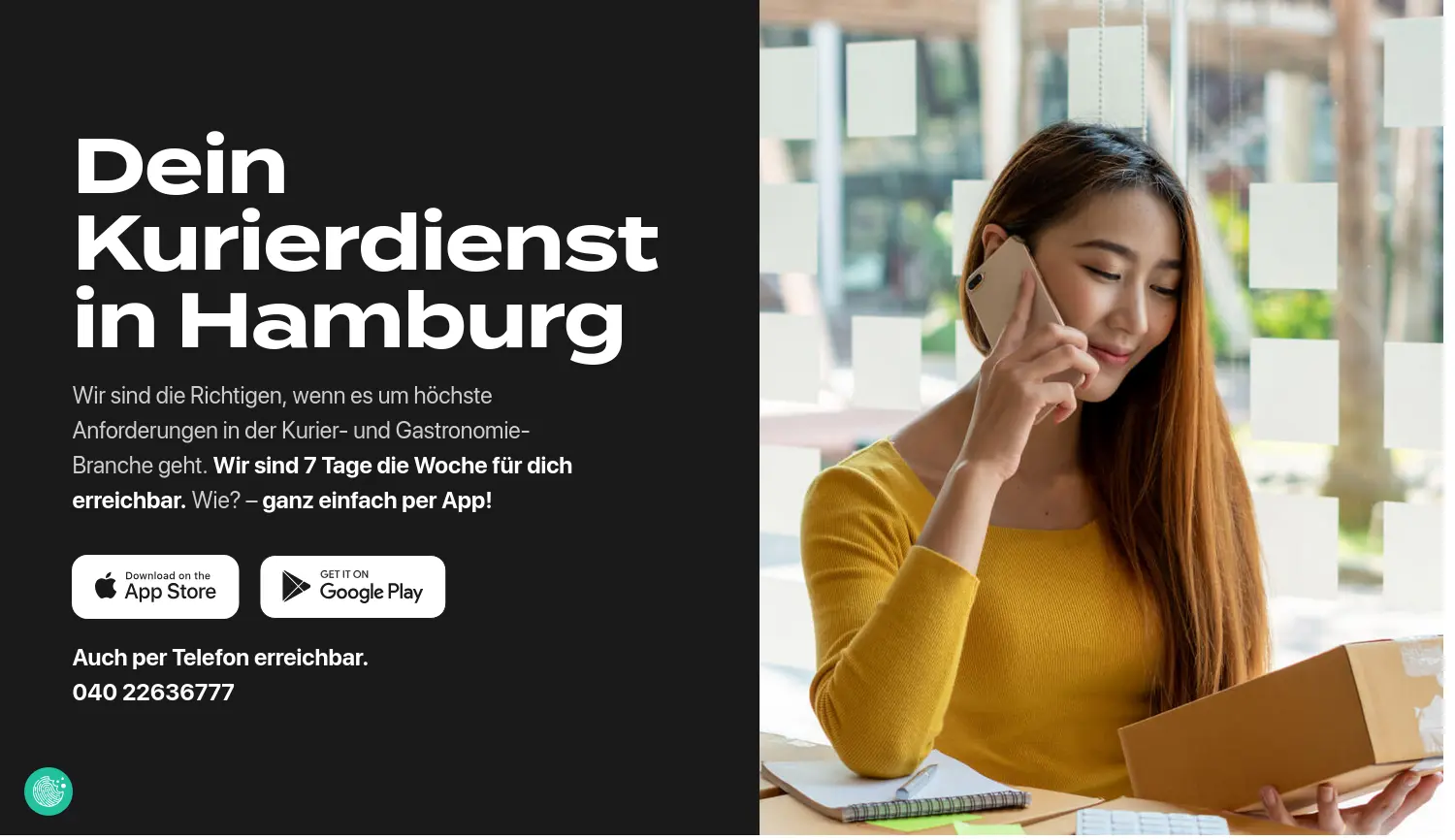 Website der Firma Capcorp GmbH