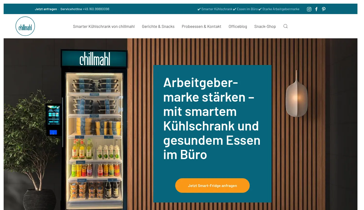 Website der Firma chillmahl UG (haftungsbeschränkt)