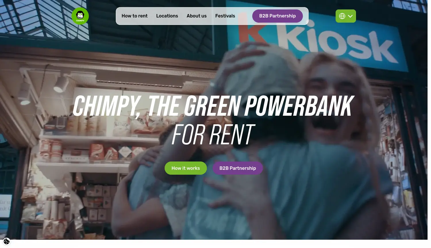 Website der Firma Chimpy Deutschland GmbH