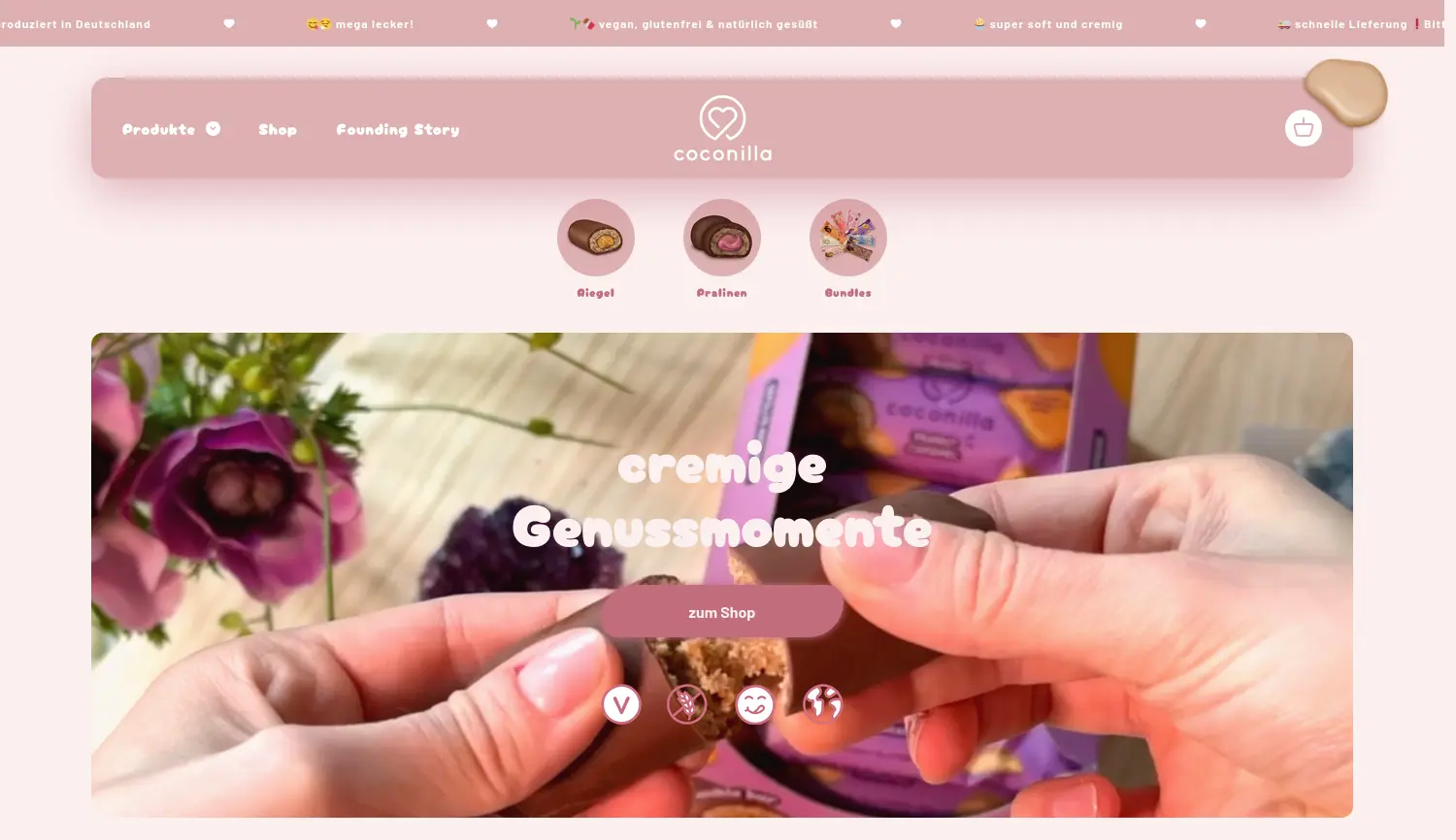 Website der Firma coconilla GmbH