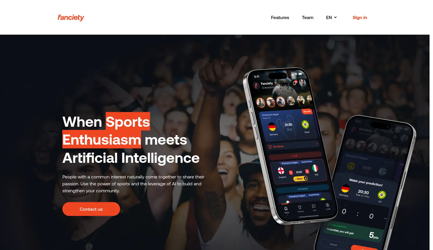 Website der Firma Fanciety GmbH