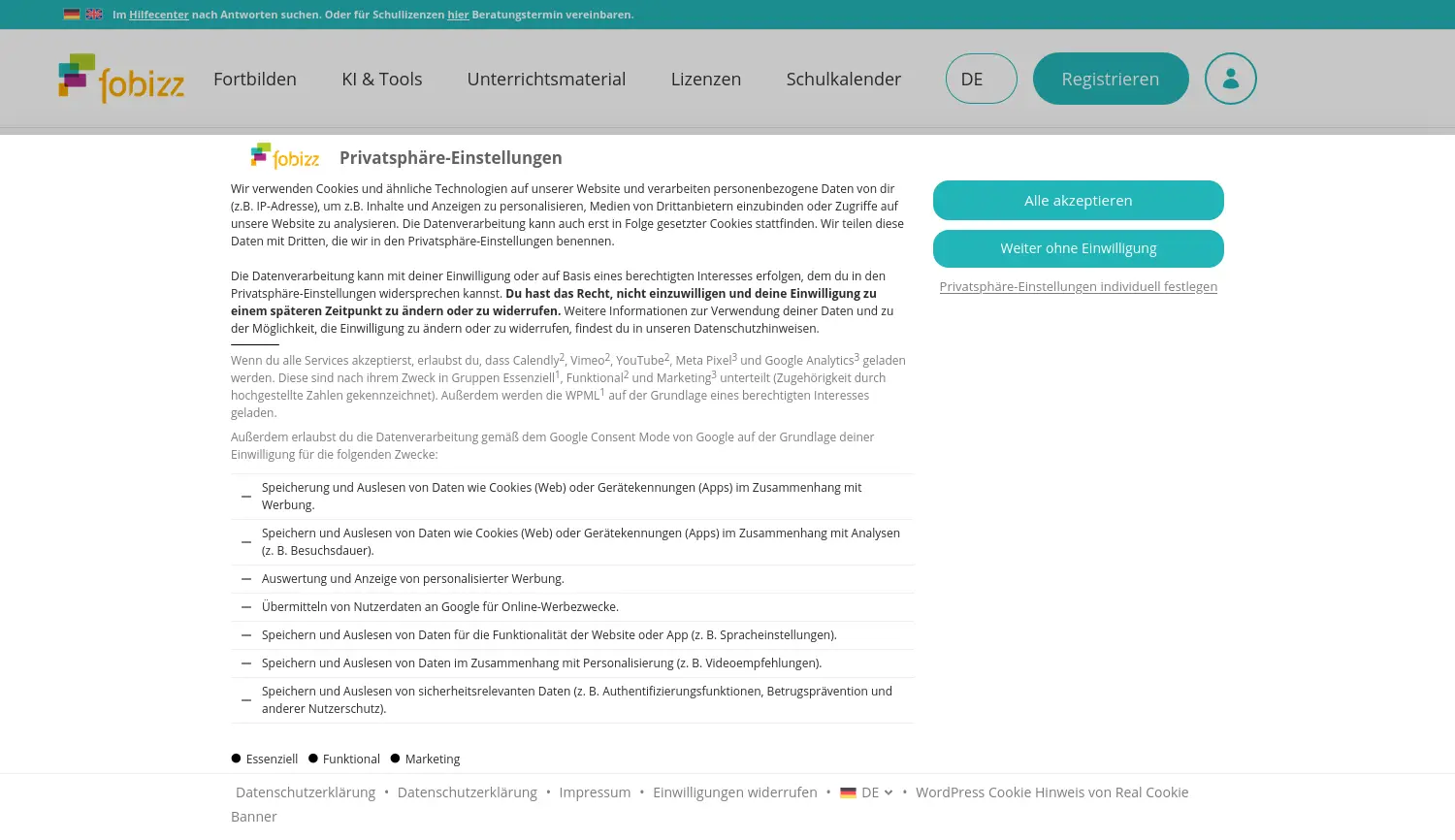 Website der Firma 101skills GmbH